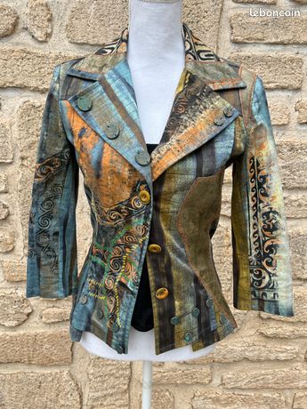 Veste Chaude SAVE THE QUEEN - Taille 36/38, Couleur Beige, Matière Polyester - Très Bon état Occasion