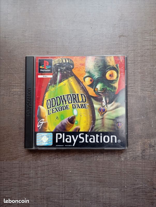 oddworld l exode d abe sony playstation 1 (ps1) pal-fr (complete