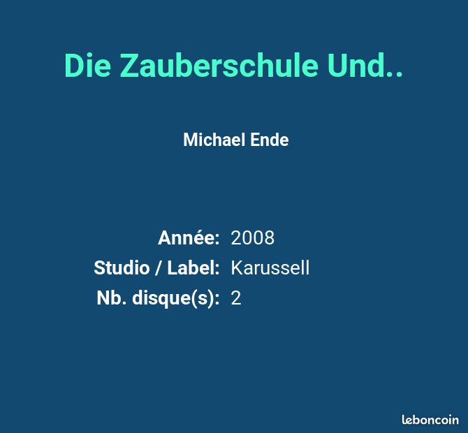 Die Zauberschule Und.. - Michael Ende (image 2)