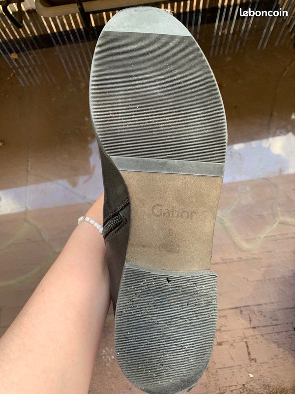 Bottines cuir noires (image 4)