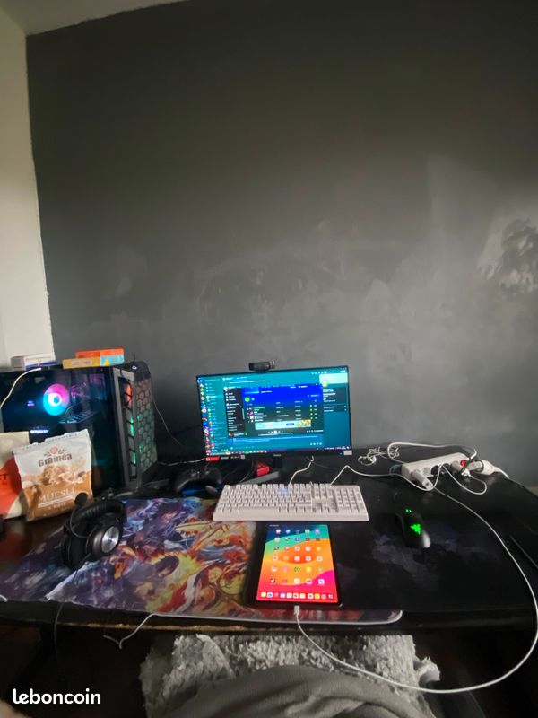 Bureau Noir en bois (image 4)