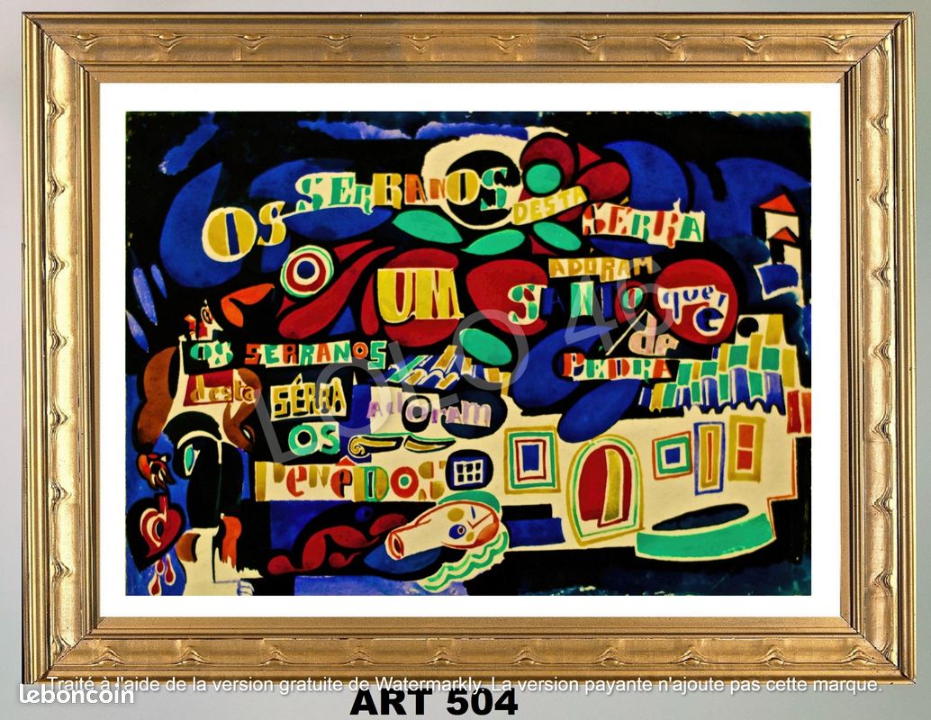 10 tableaux de Amadeo de SOUZA-CARDOSO de 1914 à 1917. Reproductions. Art abstrait collages scrapbooking. PACK N°1 (image 9)