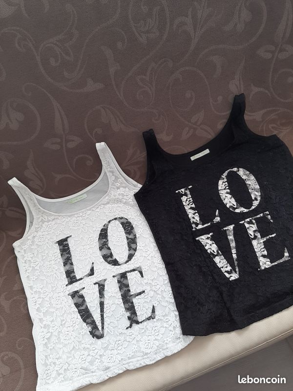 2 tee-shirt femme L (image 2)