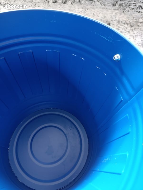 Poubelle métal 16L bleue IKEA – très bon état – pratique cuisine / salle de bain (image 5)