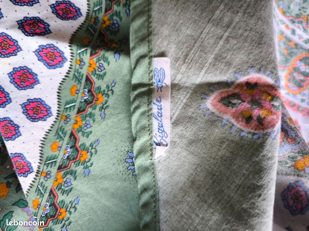 Jolie nappe ronde motif provençal Cigalade (image 8)
