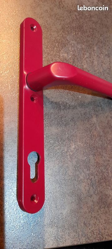 Poignée De Robinet En Métal Rouge – Broche Carrée 10x10 Mm – Roue 98 Mm – Acier Peint