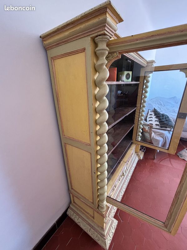 Armoire provençale portes vitrées (image 3)