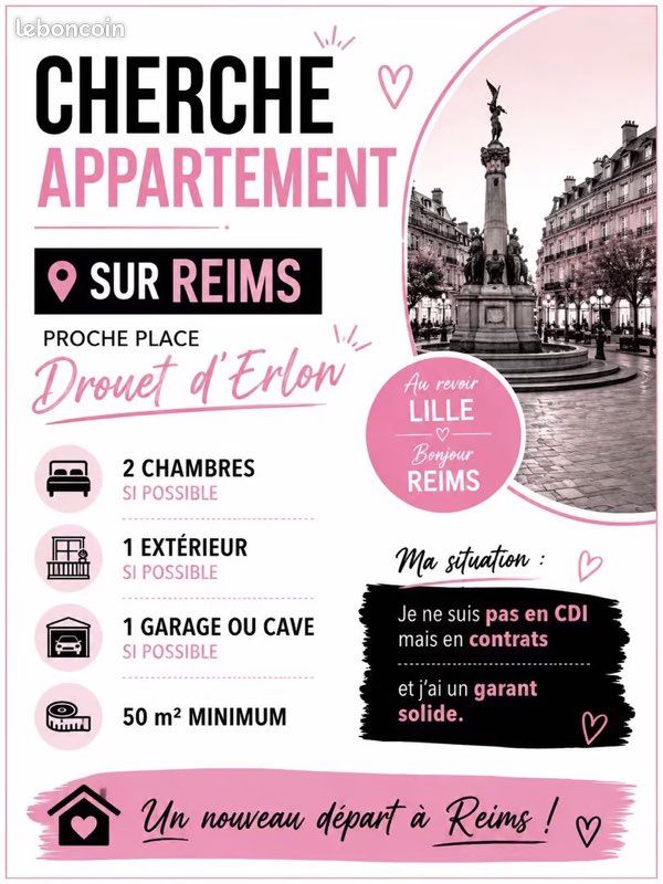 Appartement 3 pièces 50 m² · à Reims · 50 m² · 1 €