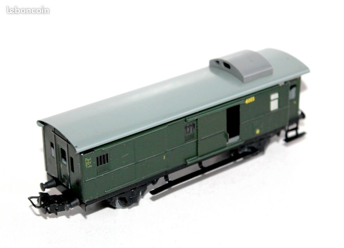 Märklin Fourgon à Bagages HO – Wagon De Train Miniature échelle 1:87 – Pour Réseau Start Up