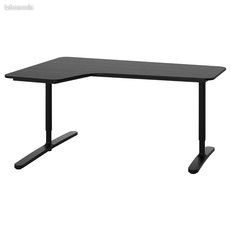 Plateau bureau d'angle noir Ikea BEKANT (image 3)