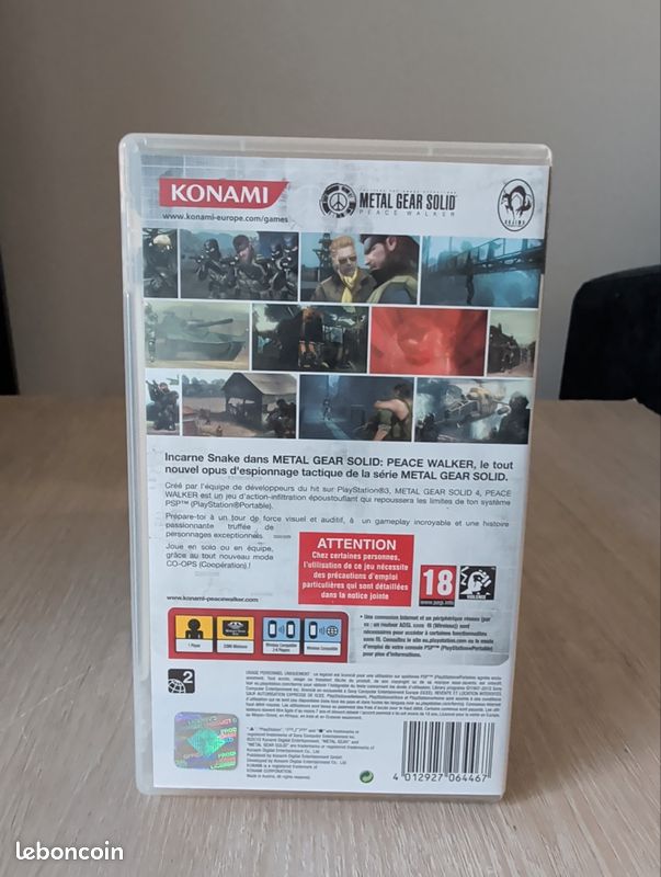 Metal Gear Solid Peace Walker Sur Sony PSP - Neuf Sous Blister - Version Française