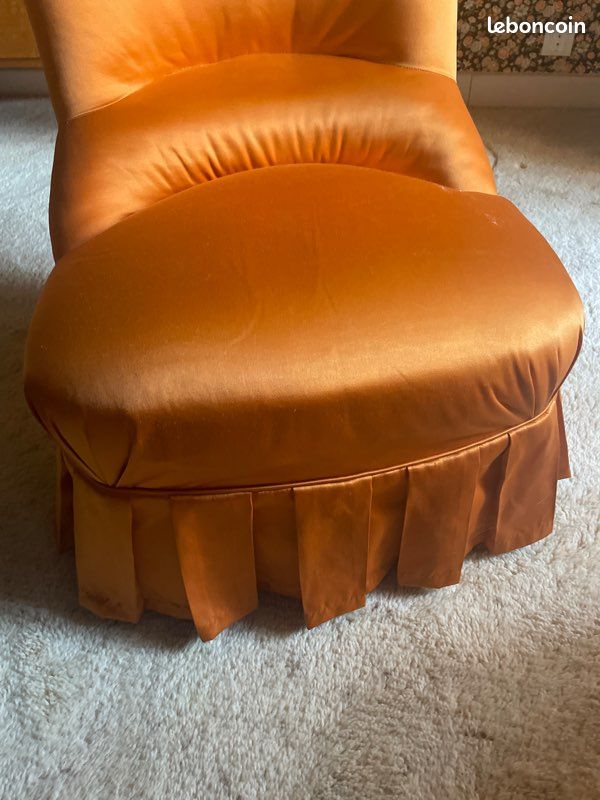 Fauteuil crapaud vintage (image 2)