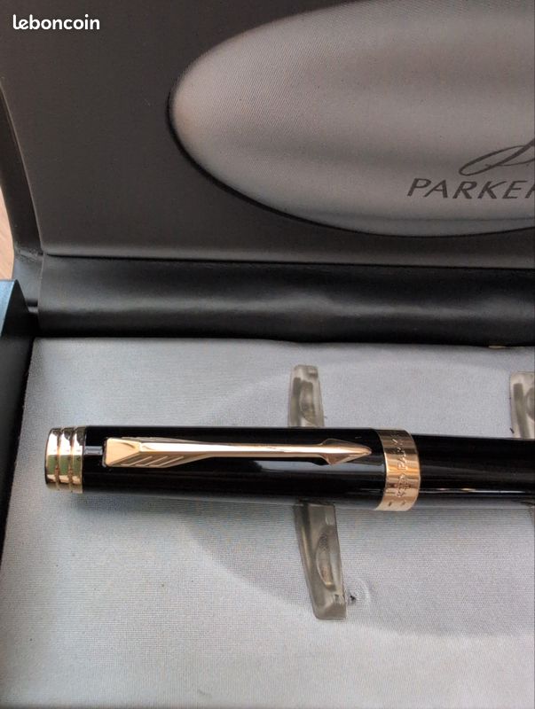 Stylo Plume Parker Premier Custom Black ST Tartan - Neuf De Stock - Plume Or - MA27