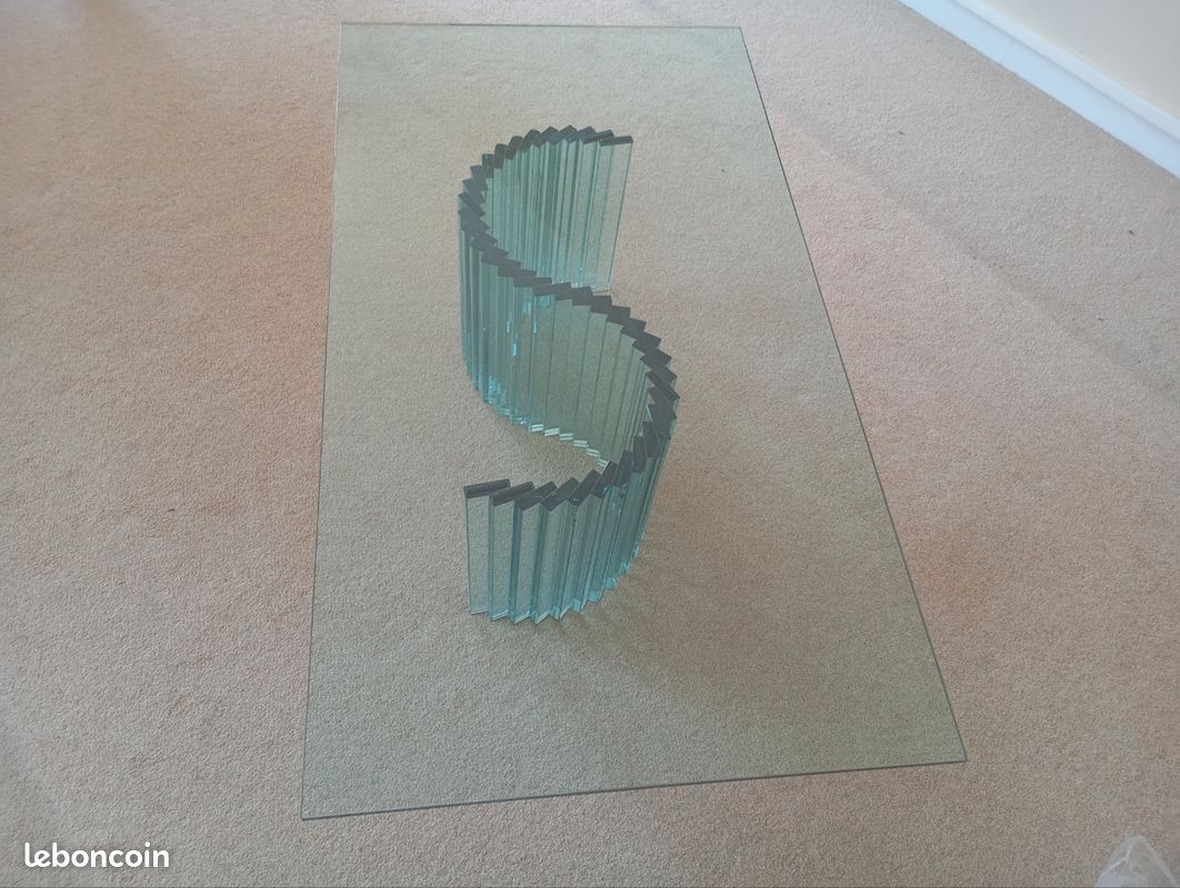 Table basse en verre Roche Bobois (image 1)
