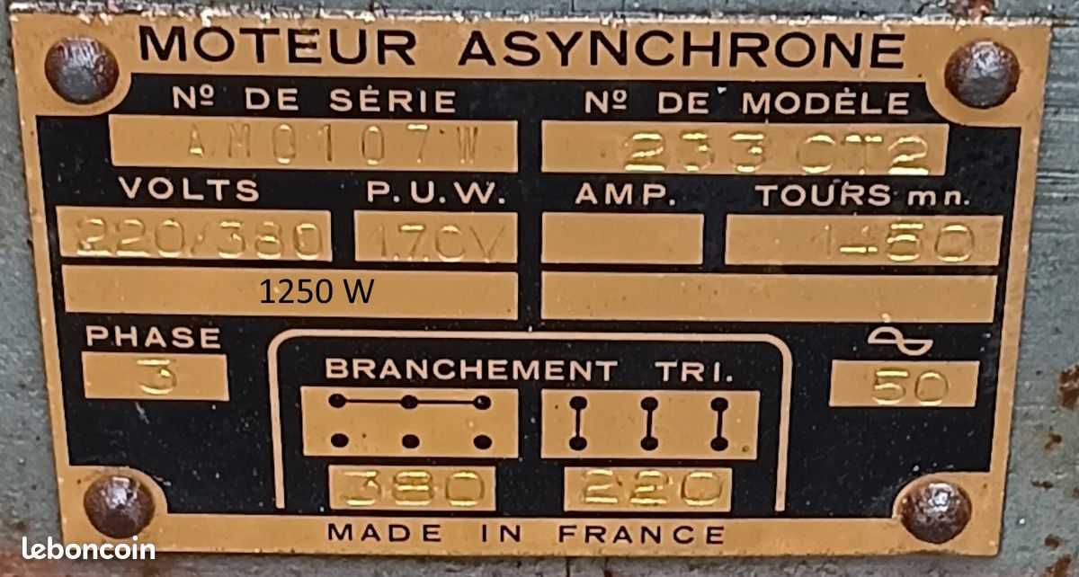 Gros touret à meuler professionnel sur socle (image 3)