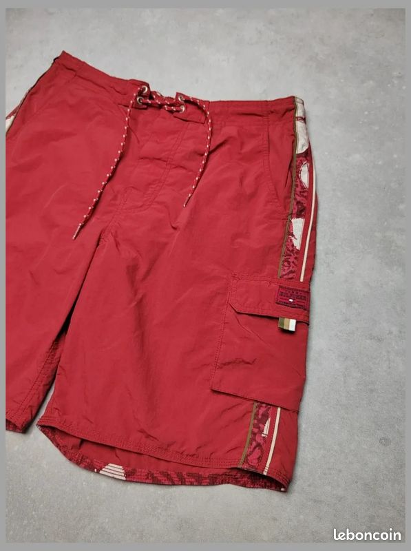 Short de bain Tommy Hilfiger - Homme Taille L - Bordeaux (image 3)