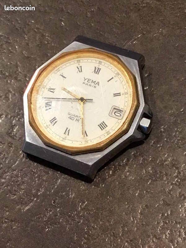 Montre à quartz YEMA vintage - non fonctionnelle (image 2)