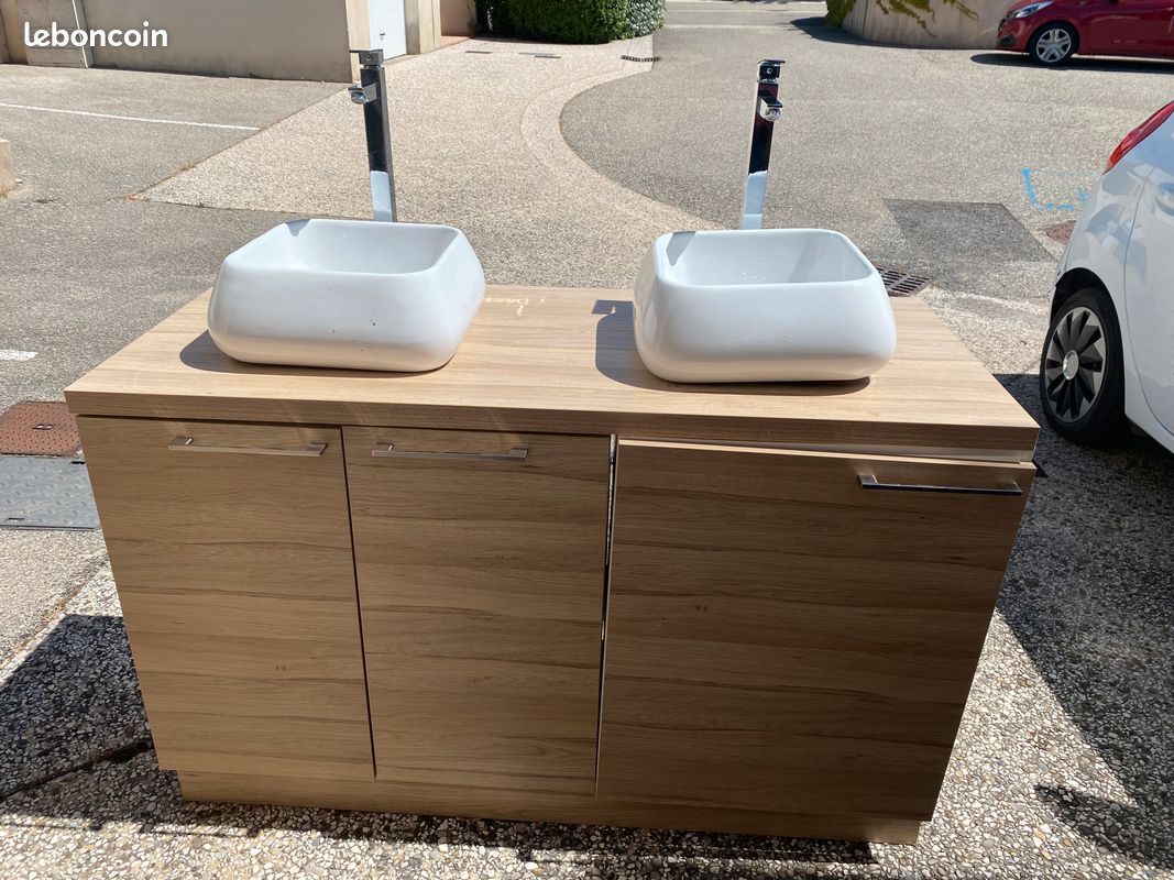 Meuble salle de bain double vasque (image 1)