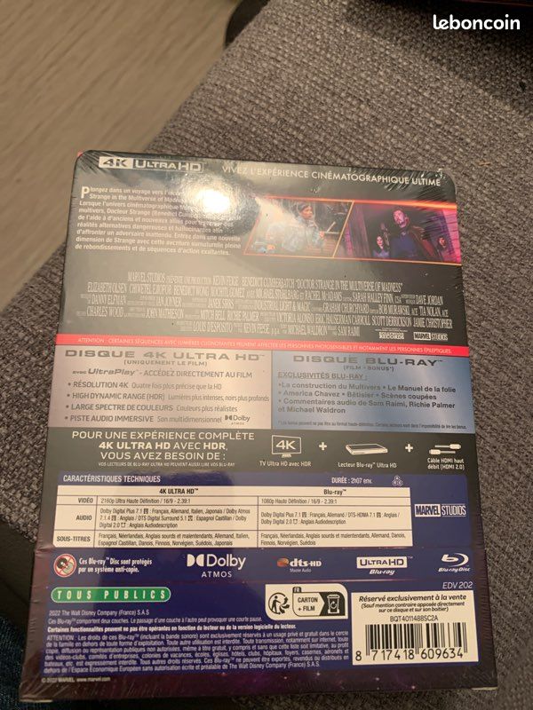 Docteur strange in the multiverse of madness blu ray 4K+ blu ray (image 2)
