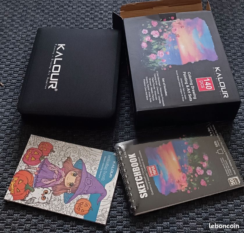 KALOUR 154 Fournitures Artistiques - Kit De Croquis Et De Dessin Avec
