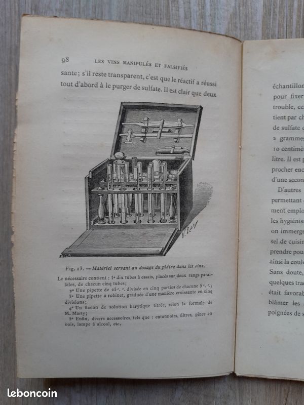 La chimie des vins. Les vins naturels,les vins manipulés et falsifiés par Antoine de Saporta 1889 (image 4)