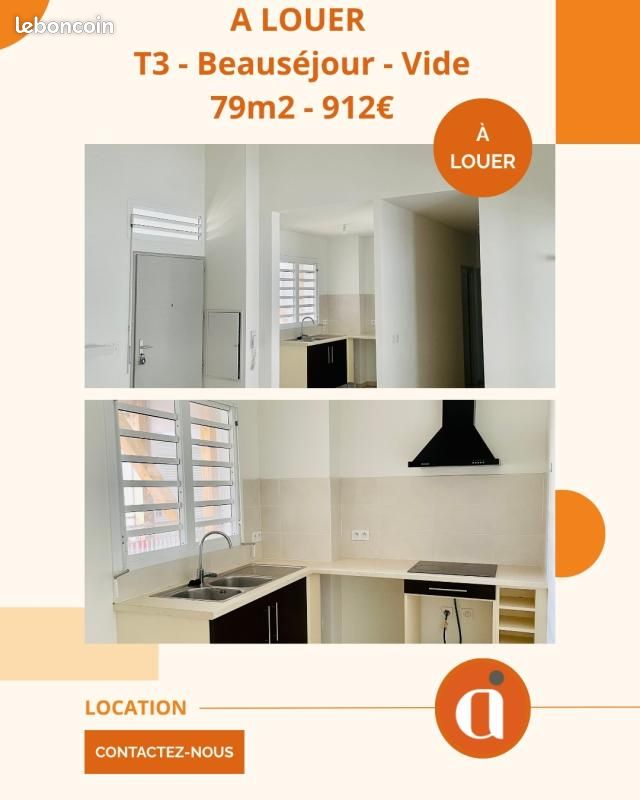 Appartement 3 pièces 66 m² · à Sainte-Marie · 66 m² · 885 €