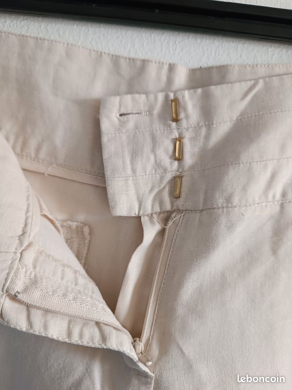 Pantalon léger beige femme (image 6)