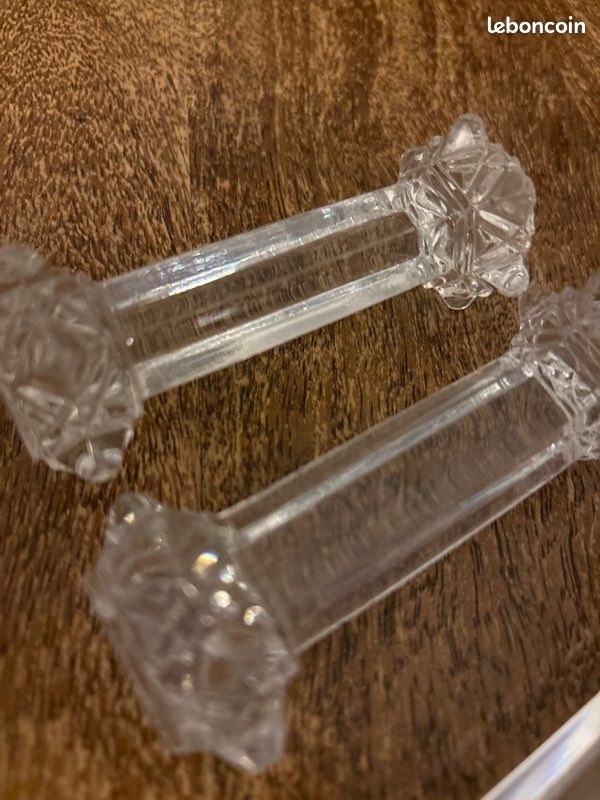 Lot De Porte-couteaux En Verre Ou Cristal – Transparent – Occasion