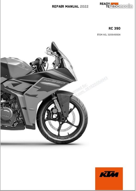 KTM RC 390 2022 - Workshop Manual (image 1)