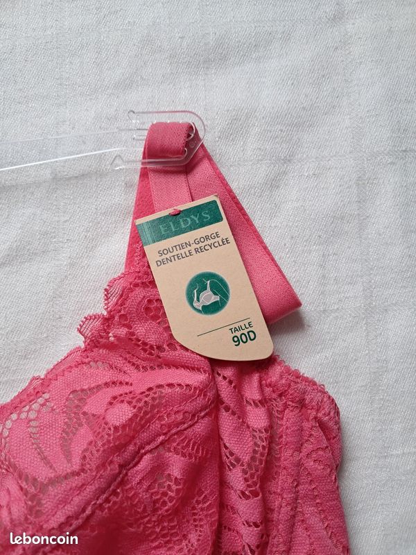 Soutien-gorge Balconnet ERES Félicité En Dentelle Rose - Taille 90D - Neuf Avec étiquettes (valeur 220€)