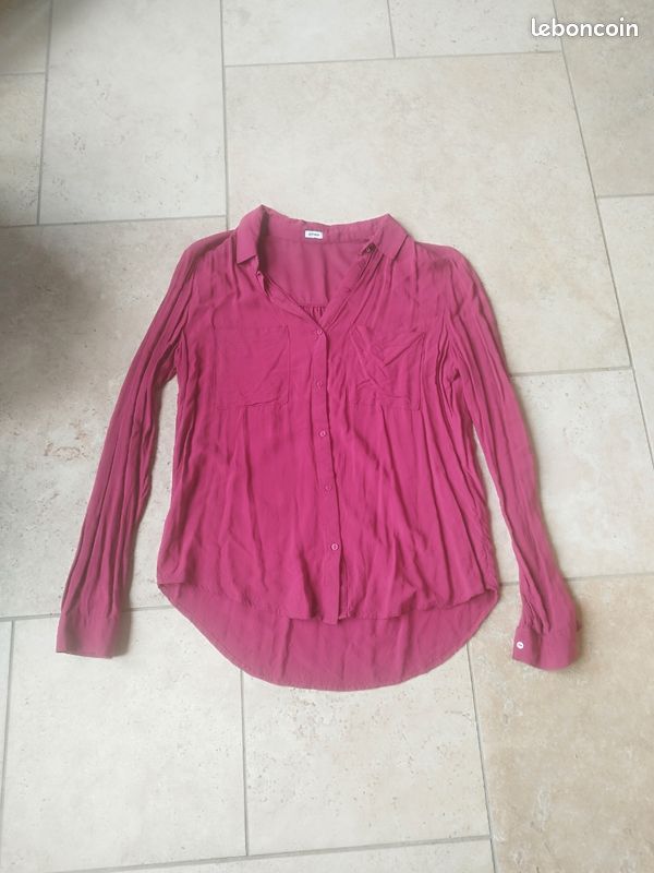 Chemise Rose Pimkie Jolie Chemise Fushia Pimkie, Transparent Au