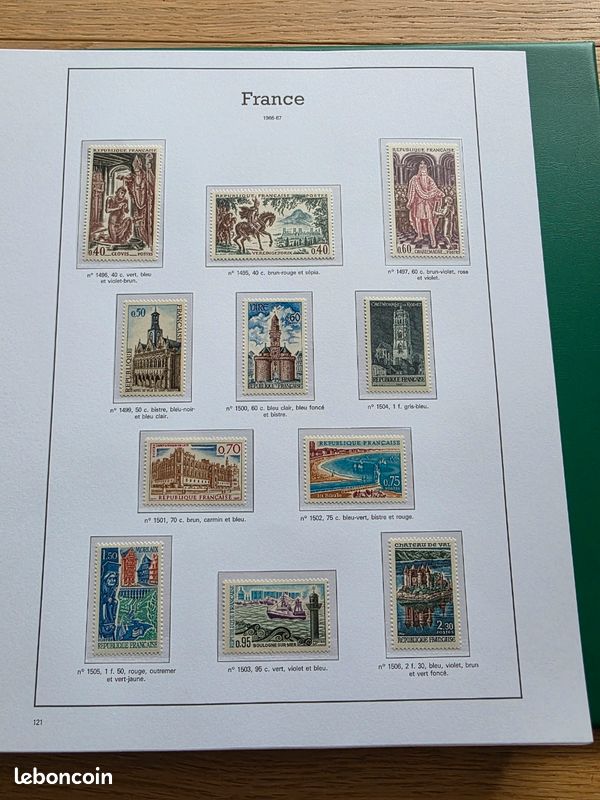 Collection timbres France 1960-1978 COMPLÈTE - 87 pages LUXE - Neufs * sans charnière (image 10)