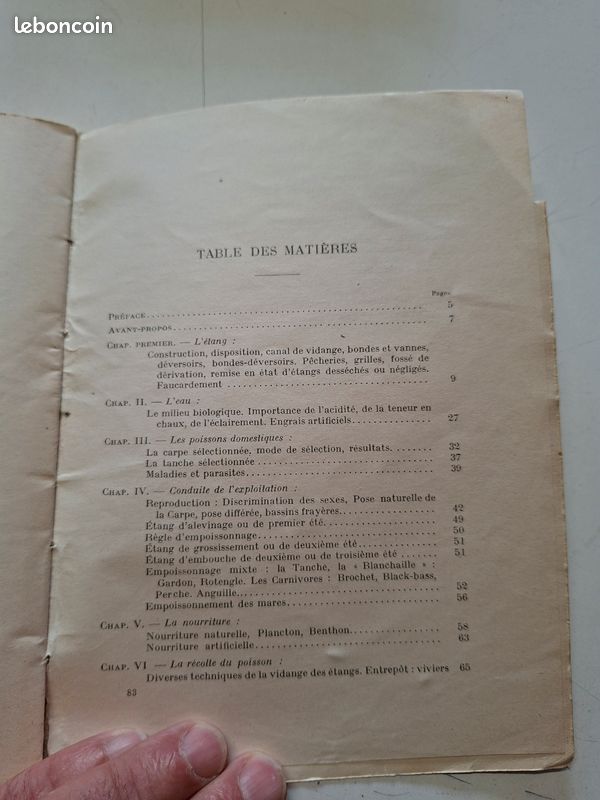 4585: Livre ancien : La pisciculture en étangs (Cypriniculture) - Maison Rustique (image 6)