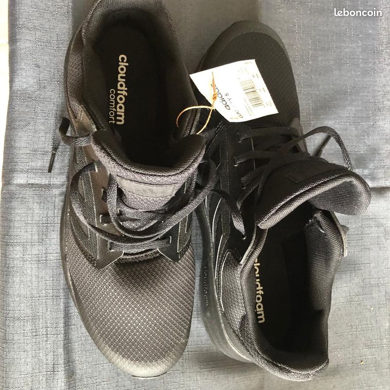 Adidas Galaxy 5, chaussures de course pour hommes, noir/noir