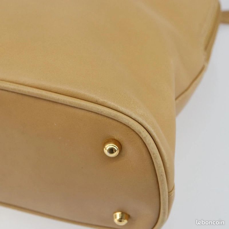 Sac à main GUCCI Bamboo en cuir 2-Way Beige Or 000-3780-0290 FM28 (image 13)