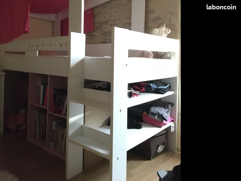Lit mezzanine avec bureau (image 1)
