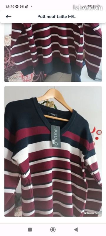 Pulls homme taille M/L (image 1)