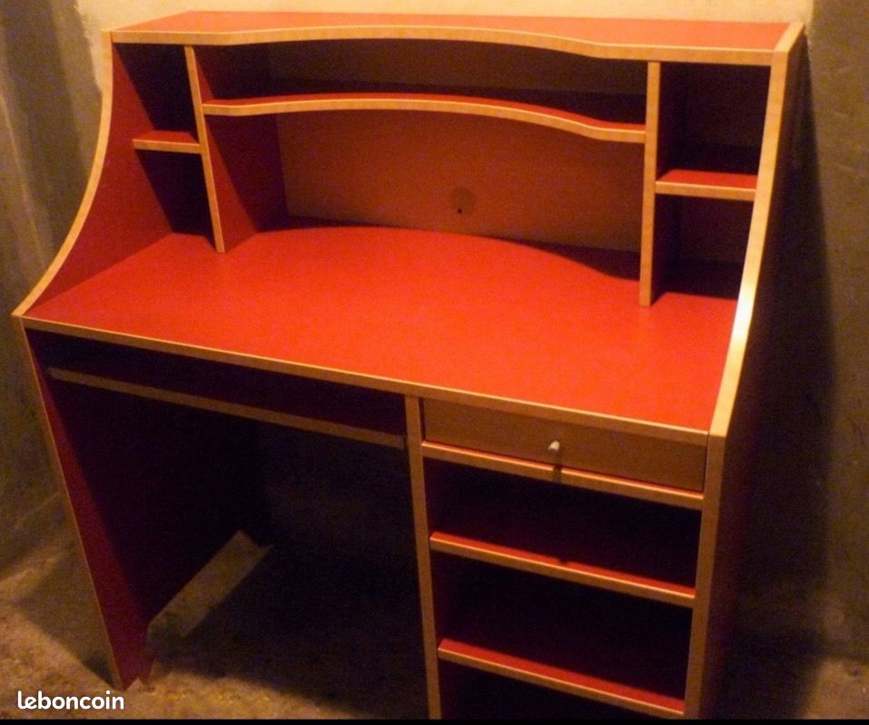 Bureau d’enfants, rouge (image 3)