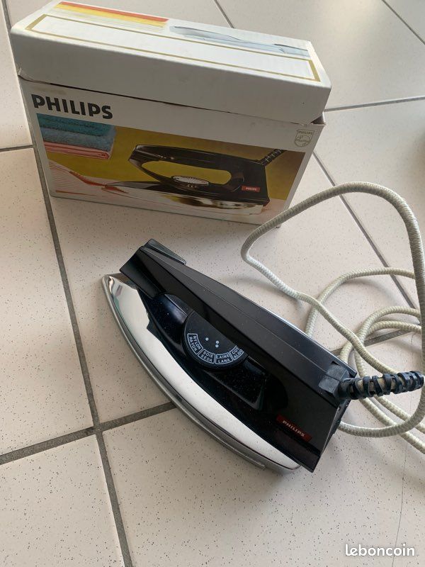 Fer à Repasser De Voyage Philips Stewardess Vintage - Modèle HD1168 Avec Sac - Testé