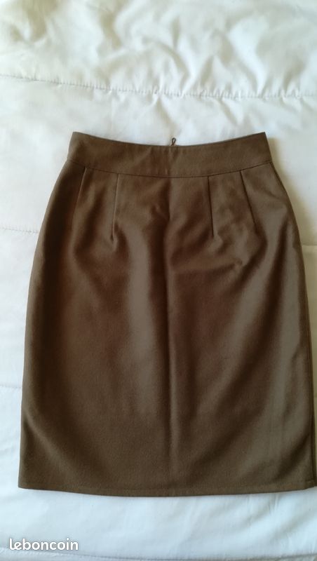 Jupe droite 80% laine TBE (image 2)