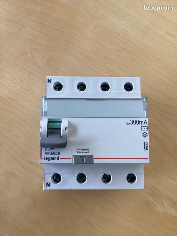 Legrand interrupteur différentiel, 4p 25a, 300ma, type ac (image 4)