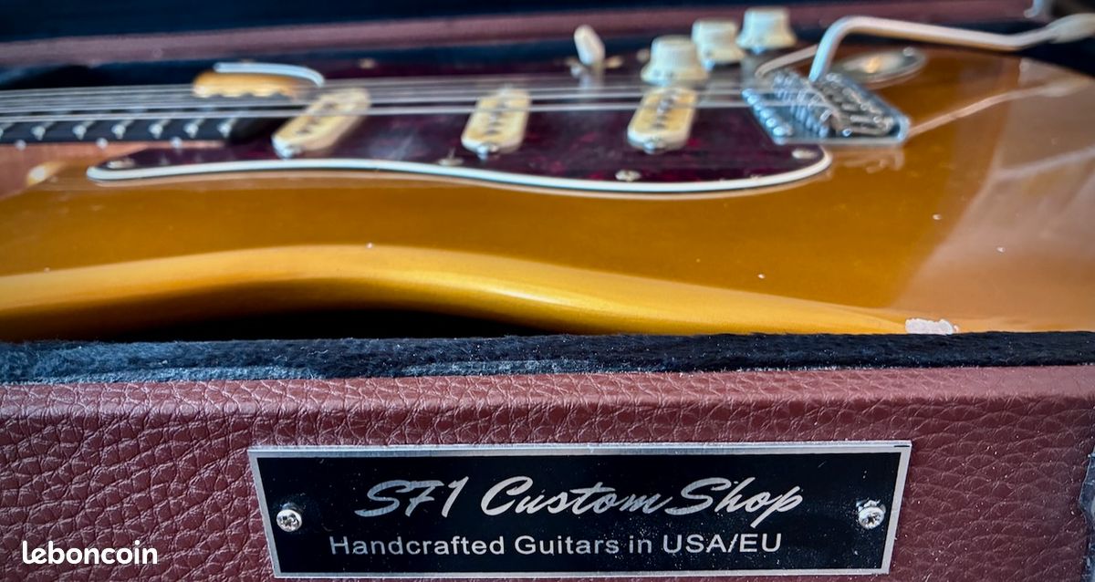 S71 Custom « Nitro S Vintage Firemist Gold ’76", Handwound Pickups. Made in USA (image 5)