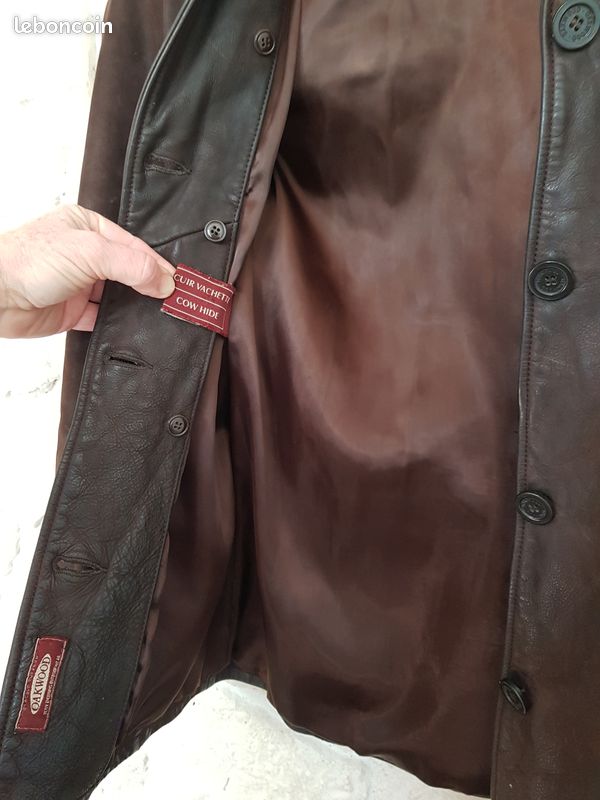 Veste cuir marron Oakwood (image 7)