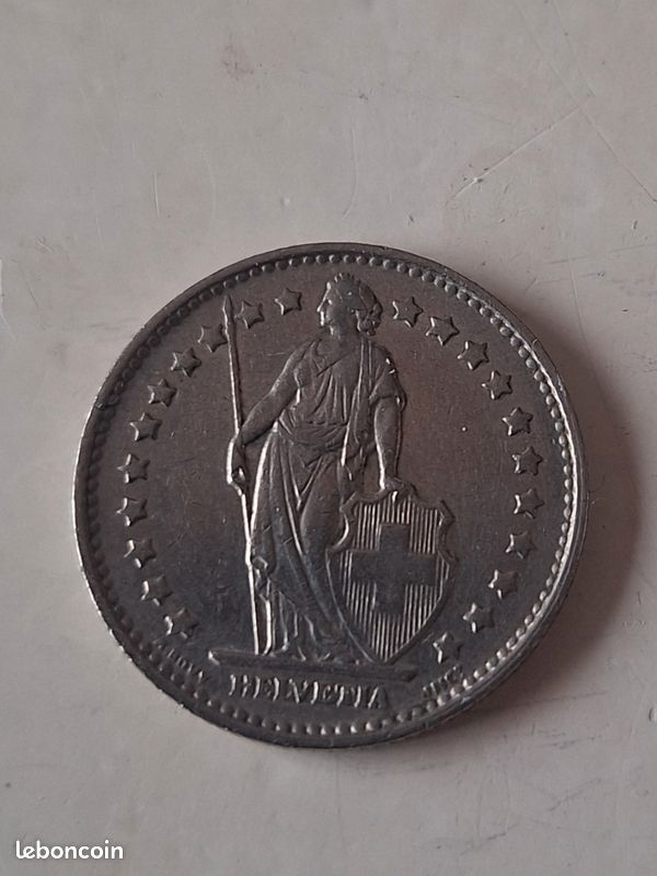 Pièce Suisse 1 Franc 1969 – Argent, Bon état – Collection Ou Cadeau