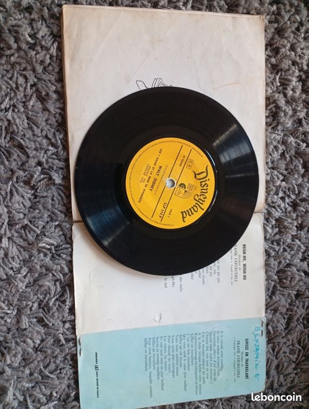 Vinyle livre 45t Les Sept nains (image 5)