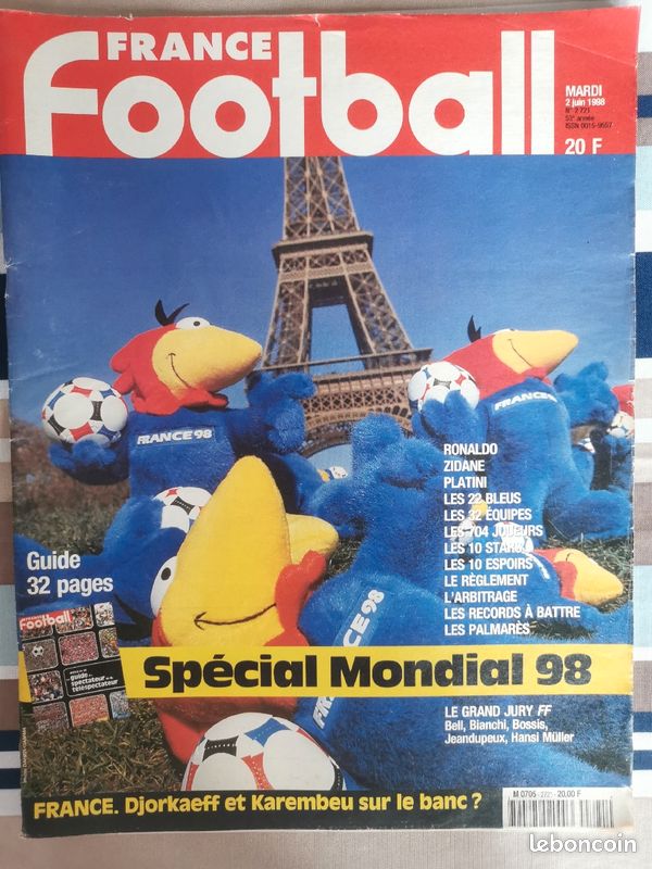 France Football Coupe Du Monde 98 - Hors Série - Neuf Jamais Ouvert
