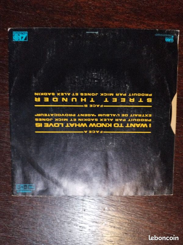 Vinyle 45t Foreigner (image 2)