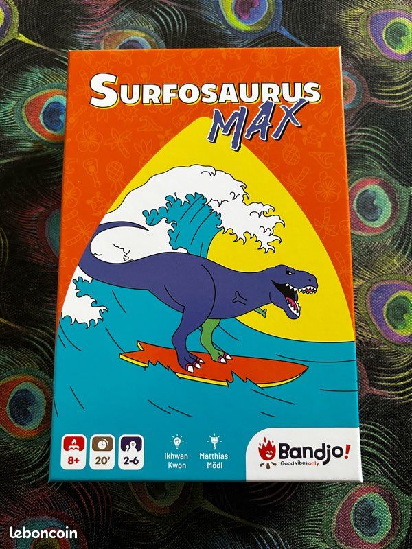 Surfosaurus MAX - Gioco Di Carte Semi-Cooperativo, Set Collection, 2-6 Giocatori