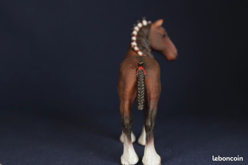 Schleich 13808 Hongre Clydesdale, dès 3 Ans, Farm World - Figurine, 6 x 13 x 12 cm