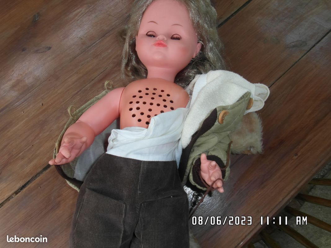 Poupée Bella J/610 TBE En Boîte D'origine, 1958-60, 45 Cm, Bisque, Avec Shampooing Et Médaille